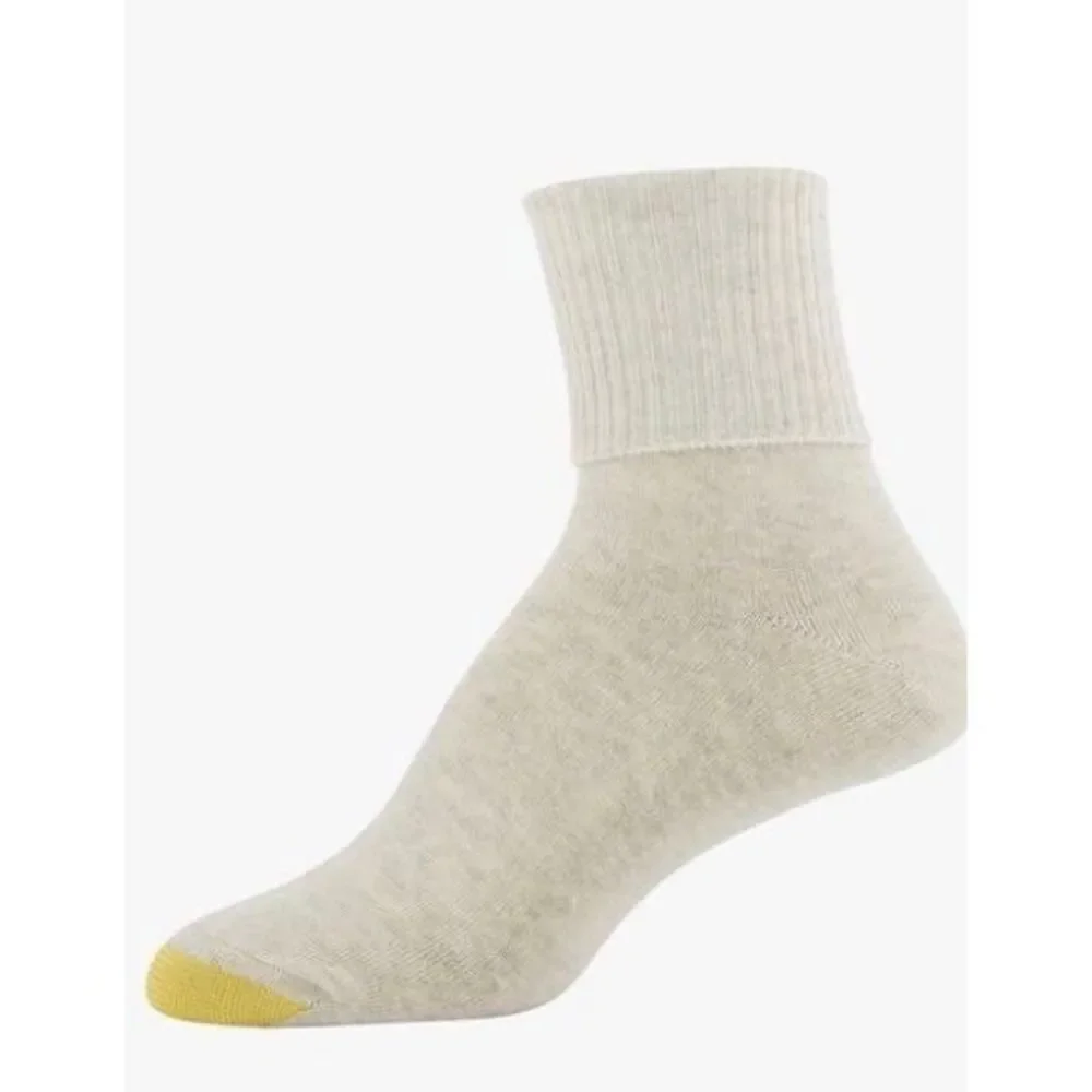 GOLD TOE Women Multi-Brown 6 Pair Turn Cuff Casual Socks Size 6-9 - 4 Packs of 6